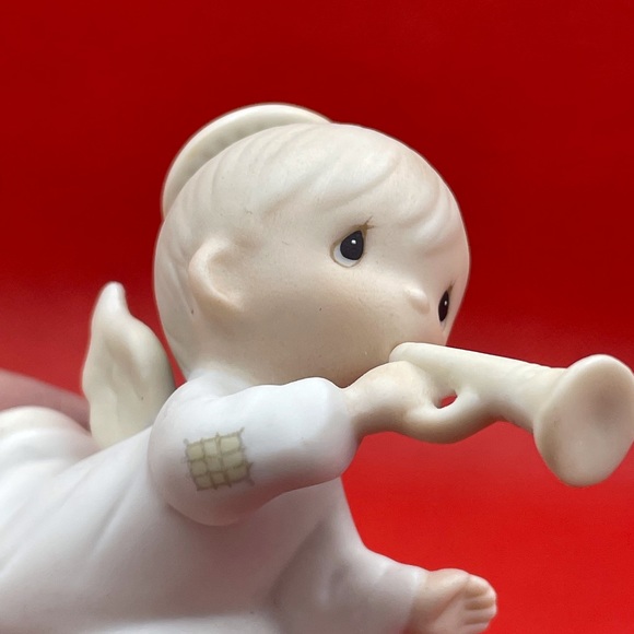 👼🏻1982 Enesco Joy To The World Angle Candle Climber - Picture 5 of 6